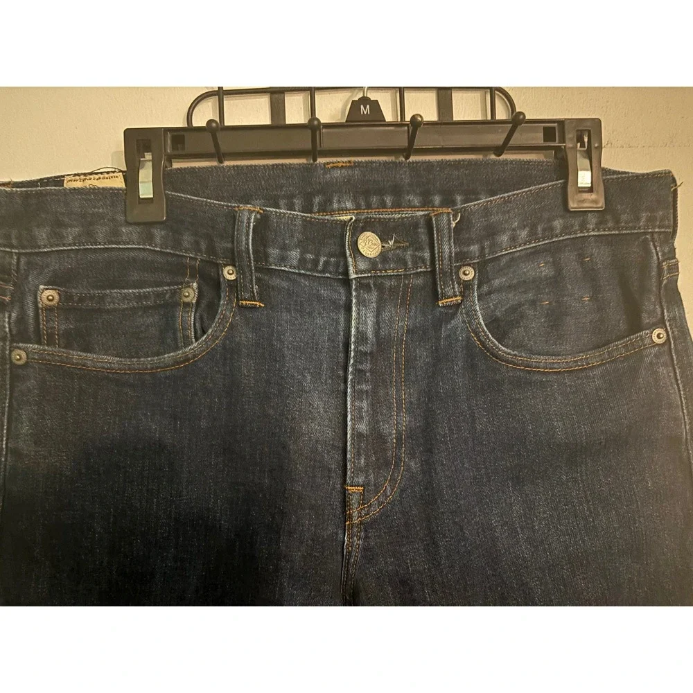 J. Crew Mens Dark Wash Style 484 Sz 32x32 Slim-fit Stretch on Demand 5 Pocket
